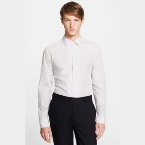 Paul Smith London Button Down Dress Shirt Size 16 1/2 Byard Trim Fit